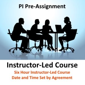 PI-PreAssignment-Instructor Training